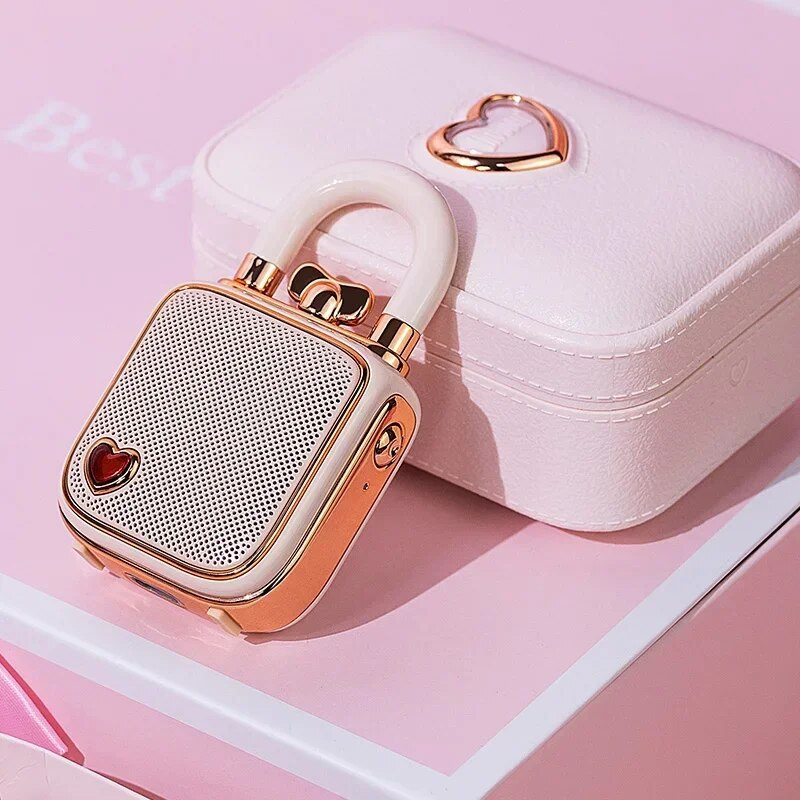 Mini hordozható Lovelock zsebhangszóró Eredeti vezeték nélküli Bluetooth hangszóró rögzítő TWS csatlakozással születésnapi egyedi ajándékhoz