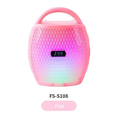 Naujas išmanusis belaidis „Bluetooth“ mažas garsiakalbis, interneto garsenybė, spalvingas itin sunkus žemųjų dažnių garsiakalbis namuose, nešiojamas lauko šokių šokis