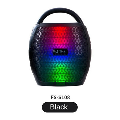 Naujas išmanusis belaidis „Bluetooth“ mažas garsiakalbis, interneto garsenybė, spalvingas itin sunkus žemųjų dažnių garsiakalbis namuose, nešiojamas lauko šokių šokis