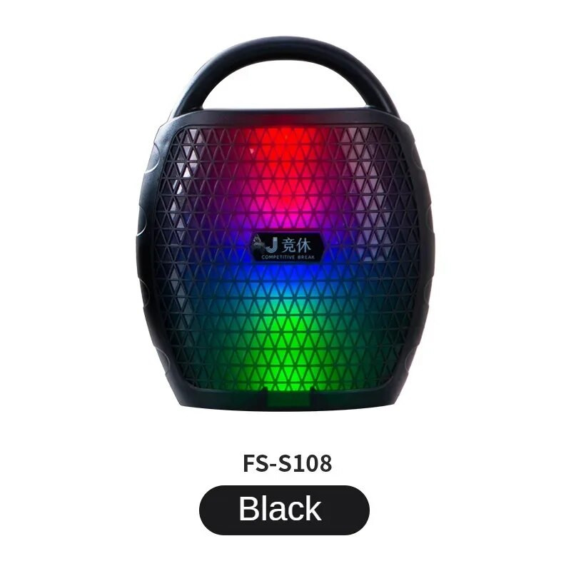 Naujas išmanusis belaidis „Bluetooth“ mažas garsiakalbis, interneto garsenybė, spalvingas itin sunkus žemųjų dažnių garsiakalbis namuose, nešiojamas lauko šokių šokis