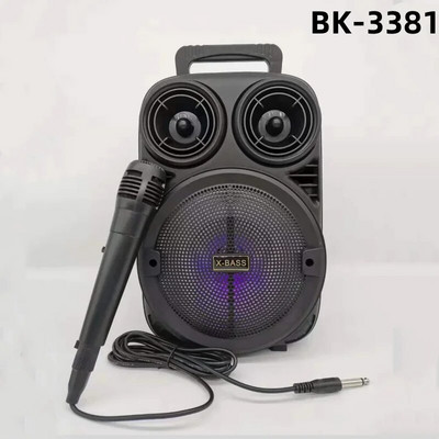 HIFI Sound Quality Bluetooth Speaker Outdoor Portable Music Center 3D Surround Sound Bass Speaker Karaoke Sound RGB Light Speake