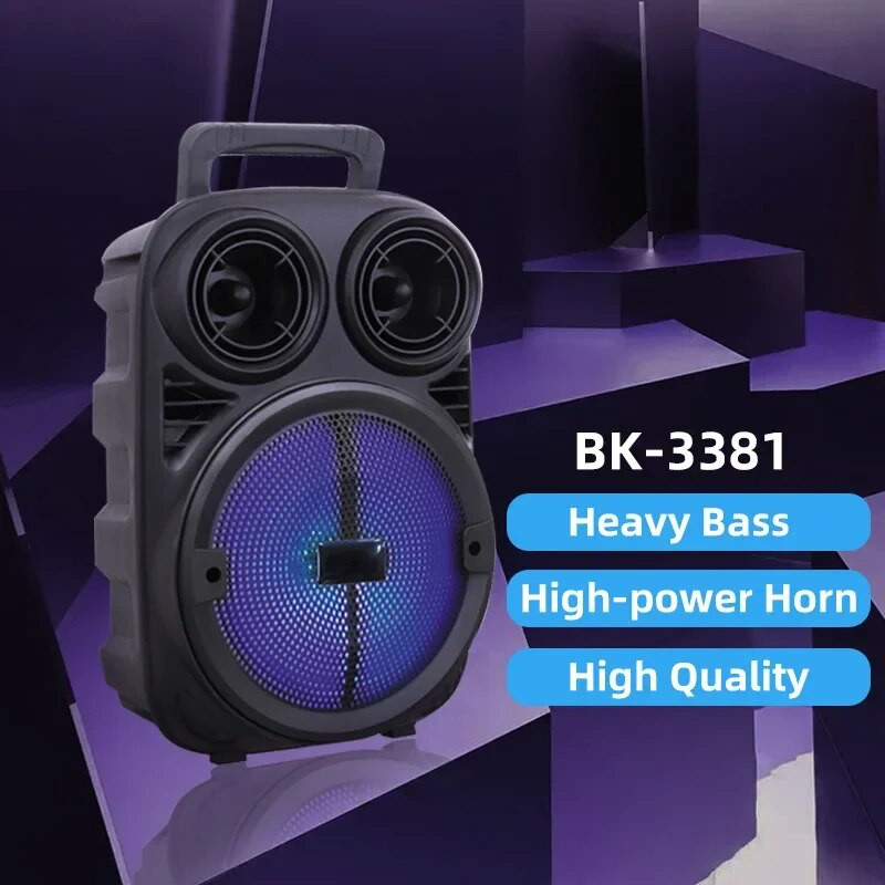 HIFI kvaliteta zvuka Bluetooth zvučnik vanjski prijenosni glazbeni centar 3D surround zvuk bas zvučnik karaoke zvuk RGB svjetlo govor