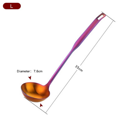 Új színű rozsdamentes acél főzőeszköz készlet Matt Rose Gold hosszú nyelű leveses merőkanál és szűrőkanál készlet falra akasztható konyhai eszközök