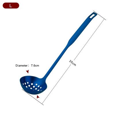 Új színű rozsdamentes acél főzőeszköz készlet Matt Rose Gold hosszú nyelű leveses merőkanál és szűrőkanál készlet falra akasztható konyhai eszközök