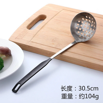 Új színű rozsdamentes acél főzőeszköz készlet Matt Rose Gold hosszú nyelű leveses merőkanál és szűrőkanál készlet falra akasztható konyhai eszközök