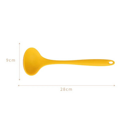 2024. aasta silikoonist köögiriistade komplekt küpsetamiseks Kollane kleepumatu spaatlikomplekt kuumakindel köögiriistade küpsetustööriist