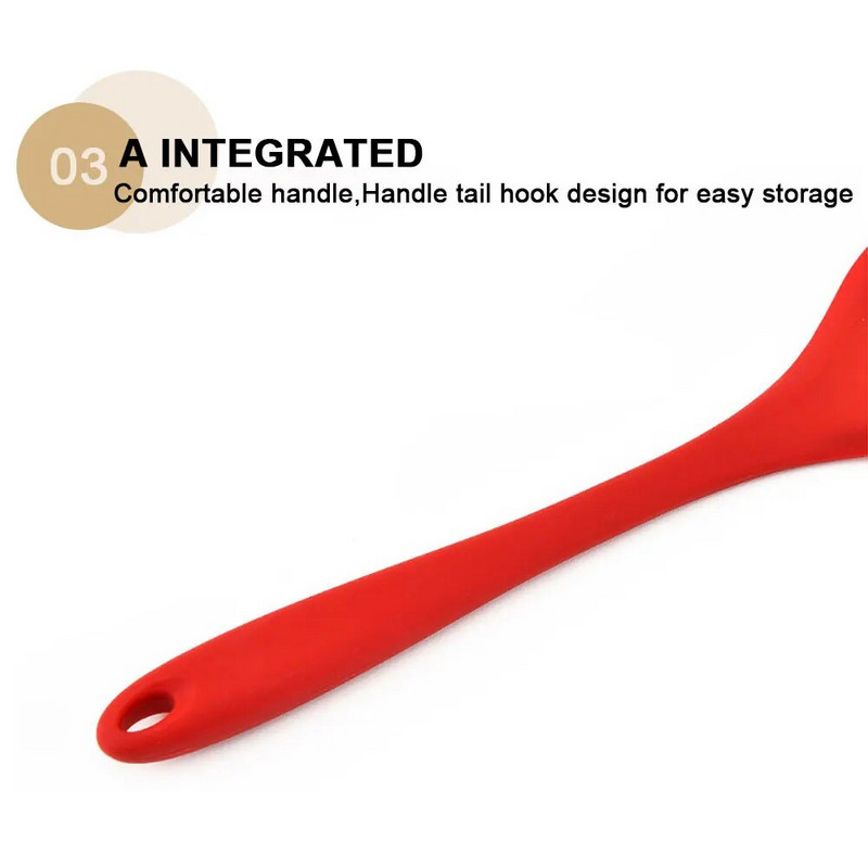 Silikoninis pasaulis Vidutinis silikoninis kastuvas Mentele Virimo virtuvės reikmenys Nelipnūs puodai Kepti kiaušinis kepsnys keptuvė kaušelis kepti maisto gaminimo įrankiai