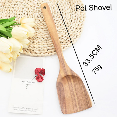 Természetes fából készült konyhai eszközök