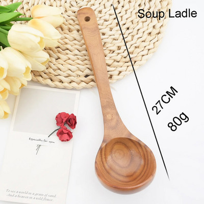 Természetes fából készült konyhai eszközök