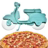 Picos pjaustytuvas nerūdijančio plieno dviračio formos ratas motociklo volelis picos smulkintuvas picos pjaustymo peilis virtuvės įrankiai