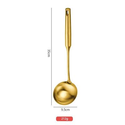 Konco virtuvės reikmenų rinkinys 304 nerūdijančio plieno virtuvės reikmenys šaukštas kastuvas sriubos kiaurasamtis Mentele indai Virtuvės gaminimo įrankis