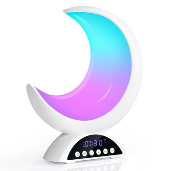 J6PA Преносим USB Bluetooth-съвместим високоговорител Миниплейър Светлина Цветна LED нощна лампа Нощна настолна лампа за сън