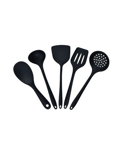 5Pcs/Set Silikonsko kuhinjsko posuđe Set Okretač za kuhinjske alate za kuhanje Neprianjajuće posuđe Kit Skimmer Kuhinjski pribor