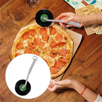 Силиконова резачка за пица Грамофон, резачка за колело за пица, винилова плоча, нож за пица, кръгла ролка за торта, колело, кухненски инструменти, аксесоари