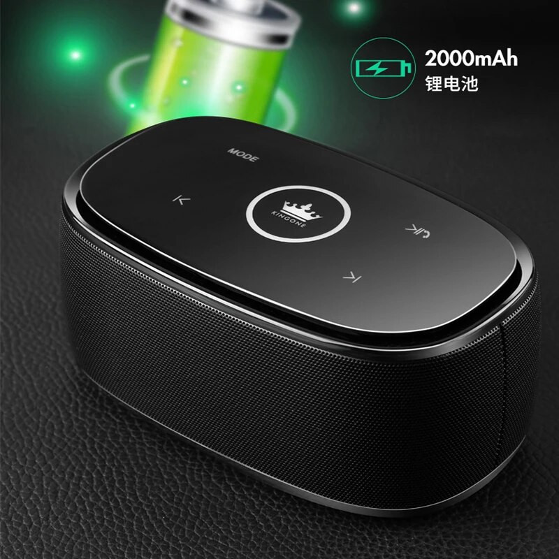 Kingone K5 belaidis BT garsiakalbis TWS Super Bass garsiakalbis jutiklinis klavišas HIFI stereo žemų dažnių garsiakalbis laisvų rankų įranga TF kortelė AUX SoundBox