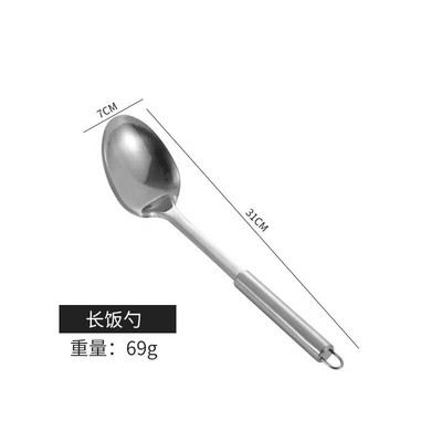 Rozsdamentes acél kerek csöves konyhai készlet, edénylapát készlet, főzőeszköz készletek, forrázásmentes leveses kanál, főzőlapát