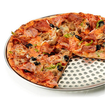 Премиум незалепваща тава за пица, форма за печене, алуминиева сплав, чиния за пица, кръгла дълбока чиния, тава за пица, форма, форма, инструменти за печене