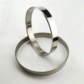 Apvalios nerūdijančio plieno tortų formelės putėsiai pyrago pyrago pyrago apskritimo formos picos desertas „pasidaryk pats“ dekoro formos pyrago žiedas virtuvės kepimo įrankis