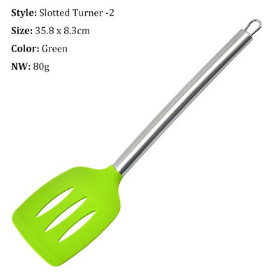 1 bucată ustensile de gătit din silicon - linguri clești pentru spatulă - fără BPA, rezistente la căldură - ustensile de bucătărie (culoare aleatorie)