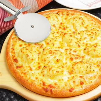 Резачка за пица от неръждаема стомана, нож за пица с една ролка, нож за сладкиши, паста, тесто, щипка, кухненски инструменти за пица