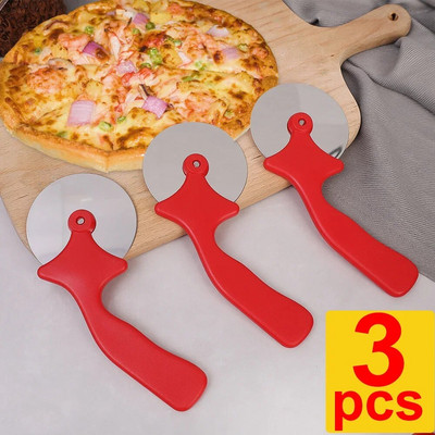 Picos rato pjaustytuvas 304 plieninis kočiojamas peilis tešlos pjaustyklės volelis „pasidaryk pats“ sausainių kepimo įrankiai, rankinis makaronų ritininis virtuvės įrankis