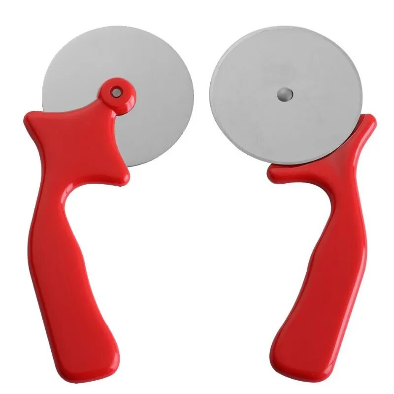 Picos rato pjaustytuvas 304 plieninis kočiojamas peilis tešlos pjaustyklės volelis „pasidaryk pats“ sausainių kepimo įrankiai, rankinis makaronų ritininis virtuvės įrankis