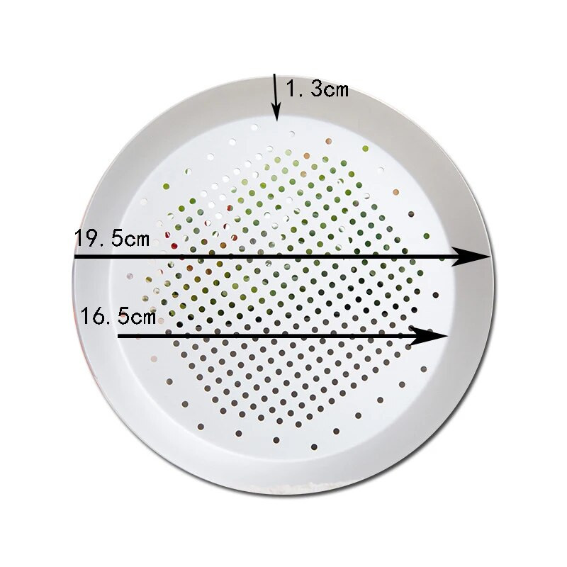 Apvali picos lėkštės skylutė Picos kepimo skardos lėkštė Neprilimpa prie formos kepimo įrankis Picos tinklelio kepimo forma